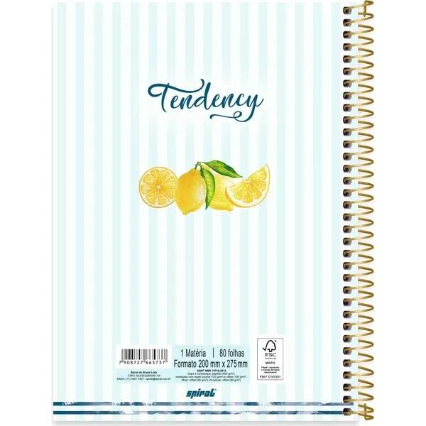 Caderno Universitário Capa Dura, 1 x 1, 80 Folhas, Limão Siciliano, 2765737, Spiral Ten - PT 1 UN Caderno Universitário Capa Dura, 1 x 1, 80 Folhas, Limão Siciliano, 2765737, Spiral Ten - PT 1 UN