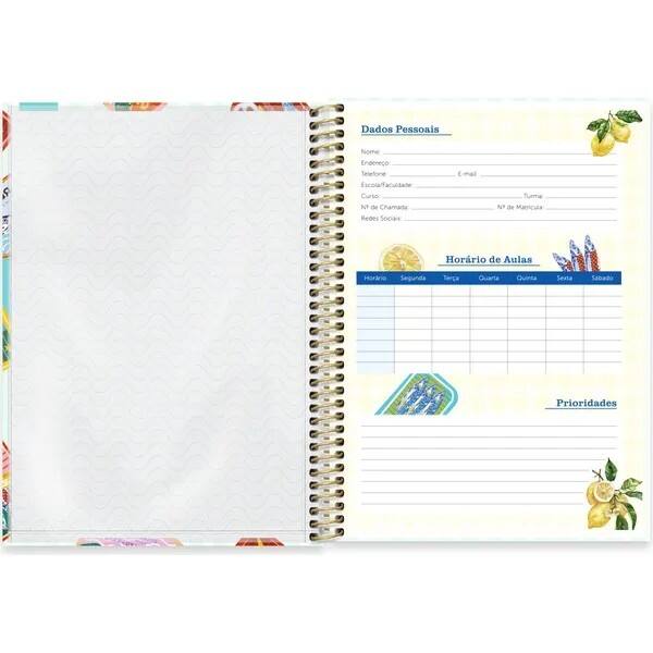 Caderno Universitário Capa Dura, 1 x 1, 80 Folhas, Sardinhas, 2765744, Spiral Ten - PT 1 UN Caderno Universitário Capa Dura, 1 x 1, 80 Folhas, Sardinhas, 2765744, Spiral Ten - PT 1 UN