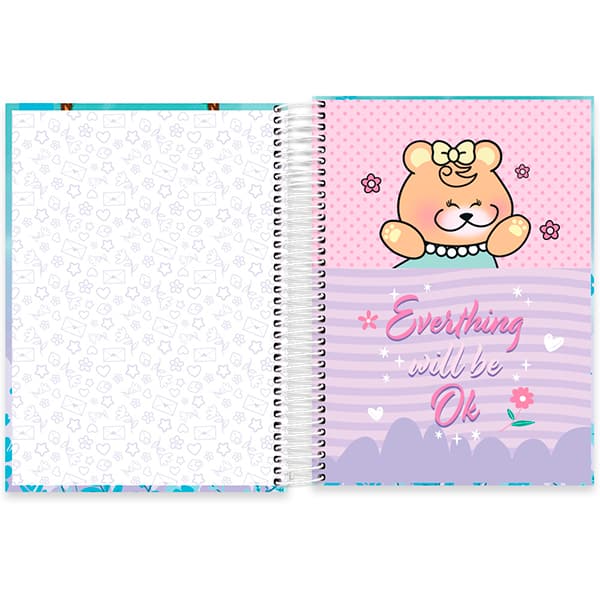 Caderno Universitário Capa Dura, 10 x 1, 160 Folhas, Pop Pet, 2519594, Spiral Pop - PT 1 UN