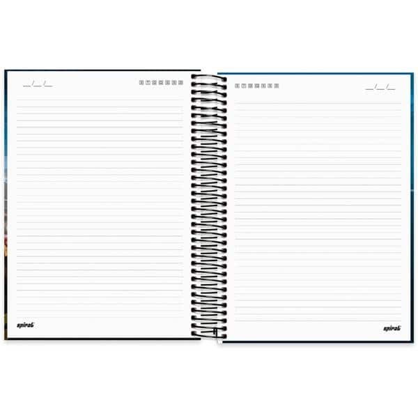 Caderno Universitário capa dura 10x1 200fl Velozes e Furiosos 20523 Spiral Vel PT 1 UN