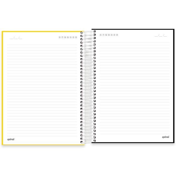 Caderno universitário capa polipropileno 10x1 160 folhas, Lumi Amarelo, Spiral, 211939 - PT 1 UN