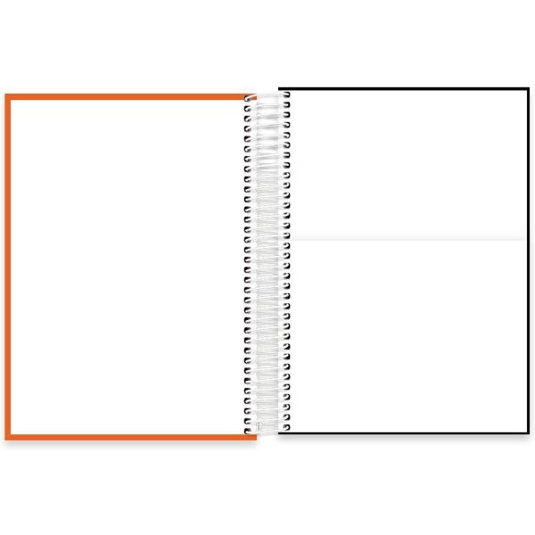 Caderno universitário capa polipropileno 10x1 160 folhas, Lumi Laranja, Spiral, 211941 - PT 1 UN