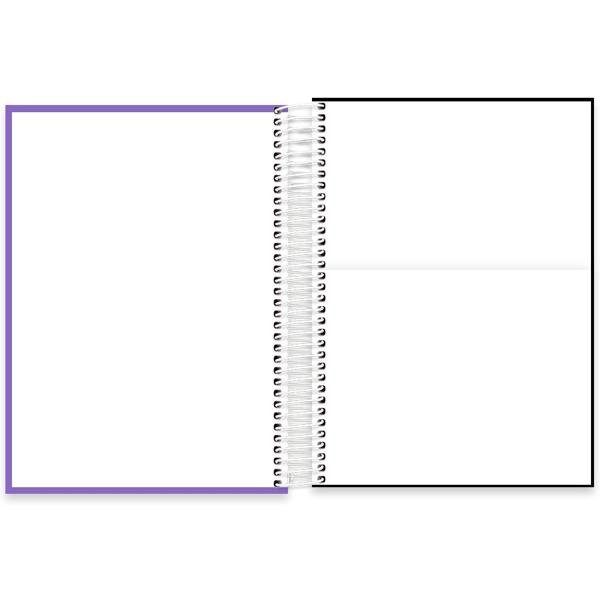 Caderno universitário capa polipropileno 10x1 160 folhas, Lumi Lilás, Spiral, 211942 - PT 1 UN