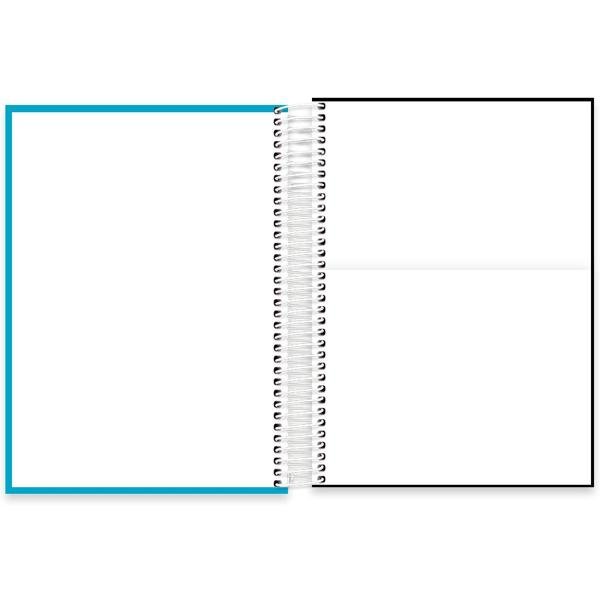 Caderno universitário capa polipropileno 10x1 160 folhas, Lumi Azul, Spiral, 211940 - PT 1 UN
