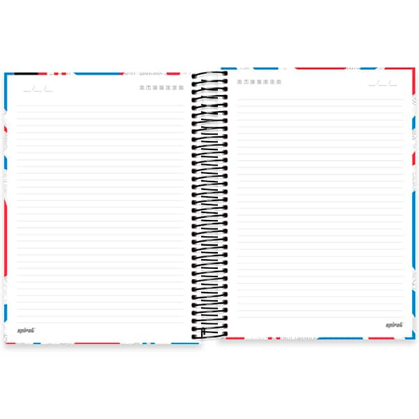 Caderno Universitário Capa Dura, 10 x 1, 160 Folhas, Meme Maniacs, 2520583, Spiral Mm - PT 1 UN