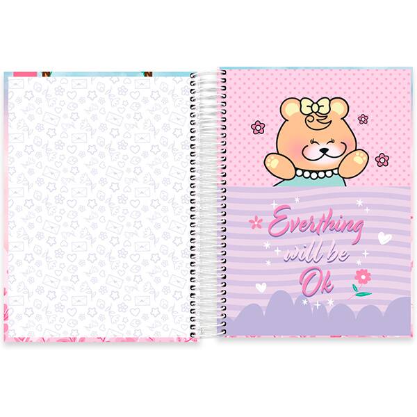 Caderno Universitário Capa Dura, 10 x 1, 160 Folhas, Pop Pet, 2519587, Spiral Pop - PT 1 UN