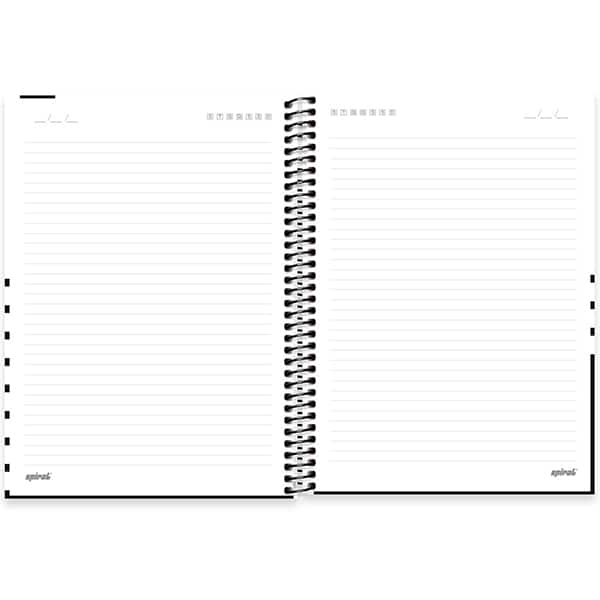 Caderno Universitário Capa Dura, 1 x 1, 80 Folhas, Black & White, 2523867, Spiral B&W - PT 1 UN