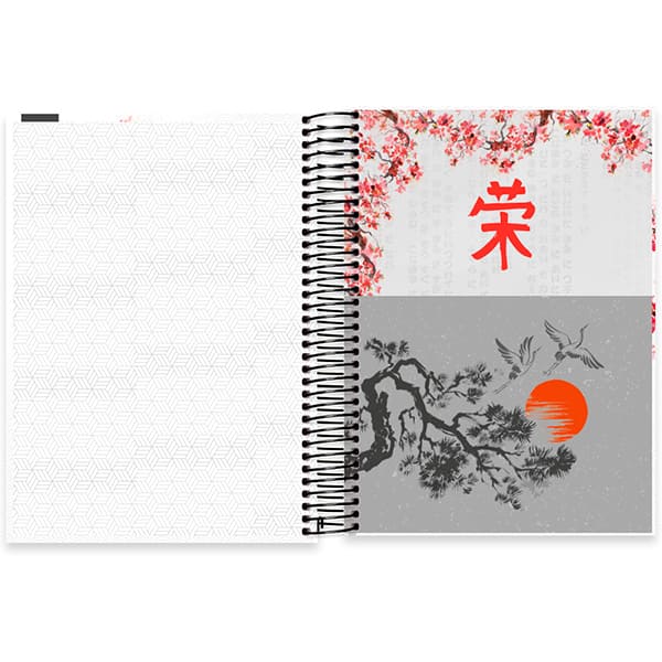 Caderno Universitário Capa Dura, 10 x 1, 160 Folhas, Zen, 2519259, Spiral Zen - PT 1 UN