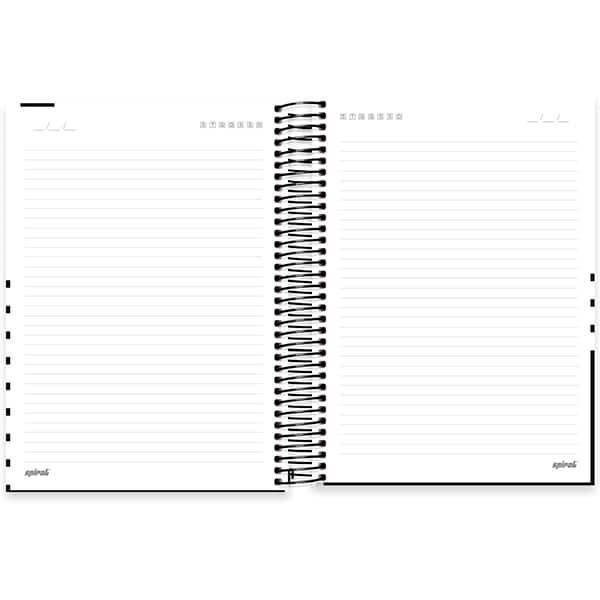 Caderno Universitário Capa Dura, 10 x 1, 160 Folhas, Black & White, 2523881, Spiral B&W - PT 1 UN