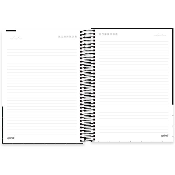 Caderno Universitário Capa Dura, 10 x 1, 160 Folhas, Black & White, 2523898, Spiral B&W - PT 1 UN