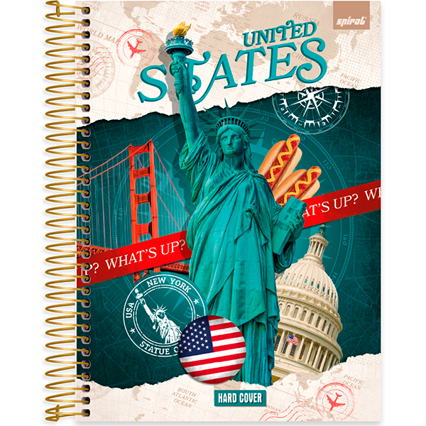 Caderno univ.capa dura 15x1 240fls Hard Cover 2519426 Spiral Har PT 1 UN