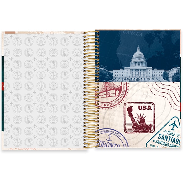 Caderno univ.capa dura 15x1 240fls Hard Cover 2519426 Spiral Har PT 1 UN