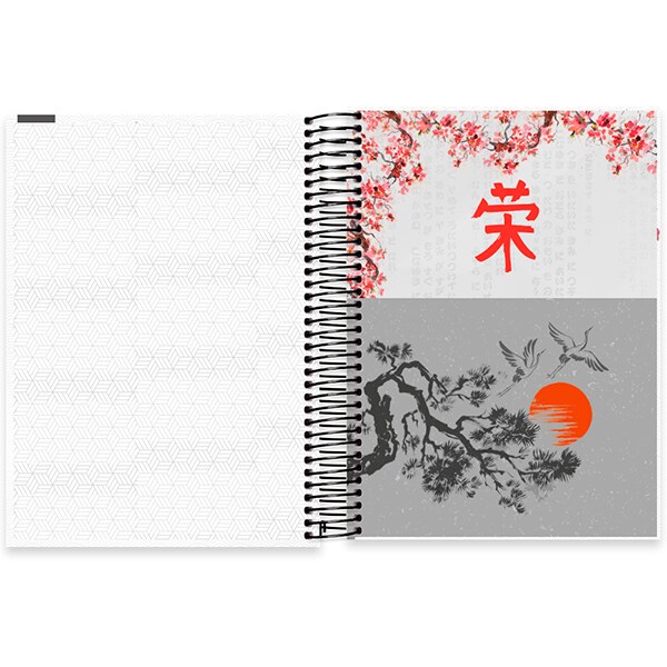 Caderno Universitário Capa Dura, 15 x 1, 240 Folhas, Zen, 2519280, Spiral Zen - PT 1 UN