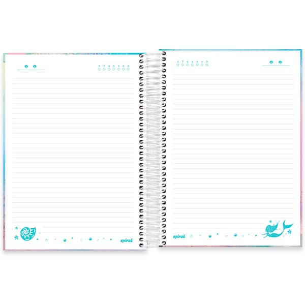 Caderno Universitário Capa Dura, 20 x 1, 320 Folhas, Tendency Sereia, 2520743, Spiral Ten - PT 1 UN