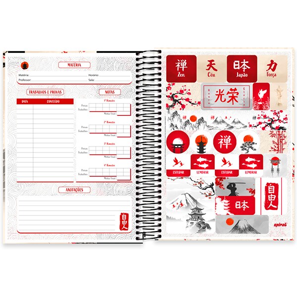 Caderno univ.capa dura 20x1 320fls Zen 2519303 Spiral Zen PT 1 UN