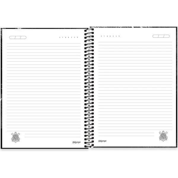 Caderno Universitário Capa Dura, 1x1, 160 Folhas, Corinthians, Vai Corinthians, 2754038, Spiral Sccp - PT 1 UN Caderno Universitário Capa Dura, 1x1, 160 Folhas, Corinthians, Vai Corinthians, 2754038, Spiral Sccp - PT 1 UN
