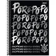 Caderno Universitário Capa Dura, 1x1, 80 Folhas, Corinthians, Grito da Torcida, 2754045, Spiral Sccp - PT 1 UN