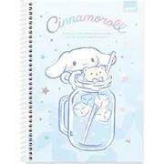 Caderno Universitário Capa Dura, 1 x 1, 80 Folhas, Hello Kitty e Amigos, Cinnamoroll, 2756766, Spiral Hka - PT 1 UN