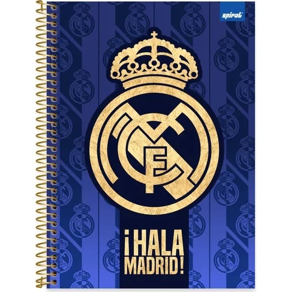 Caderno Universitário Capa Dura, 1x1, 80 folhas, Real Madrid FC, 2760169, Spiral Rea - PT 1 UN Caderno Universitário Capa Dura, 1x1, 80 folhas, Real Madrid FC, 2760169, Spiral Rea - PT 1 UN