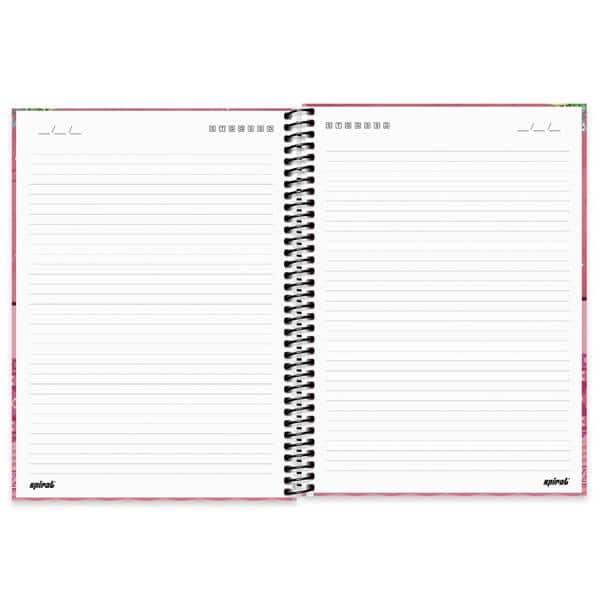 Caderno universitário capa dura 1x1 80 folhas, Hang Loose, Spiral, 211581 - PT 1 UN