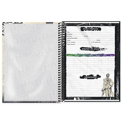 Caderno universitário capa dura 1x1 80 folhas, Joker, Spiral, 211597 - PT 1 UN