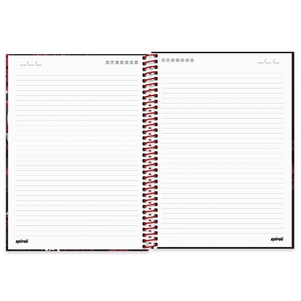 Caderno universitário capa dura 1x1 80 folhas, Red Canids, Spiral, 211646 - PT 1 UN