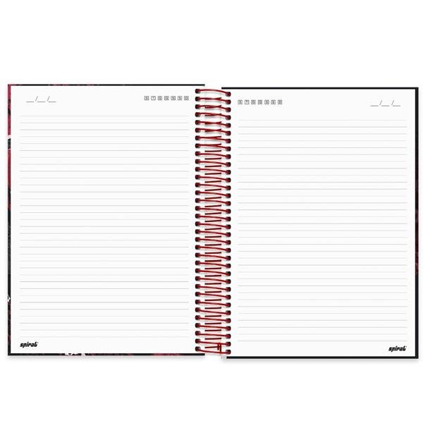 Caderno universitário capa dura 10x1 160 folhas, Red Canids, Spiral, 211908 - PT 1 UN