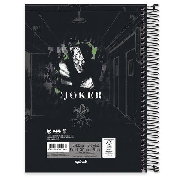 Caderno universitário capa dura 15x1 240 folhas, Joker, Spiral, 212006 - PT 1 UN