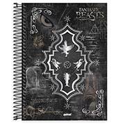 Caderno universitário capa dura 20x1 320 folhas, Animais Fantásticos, Spiral, 212094 - PT 1 UN