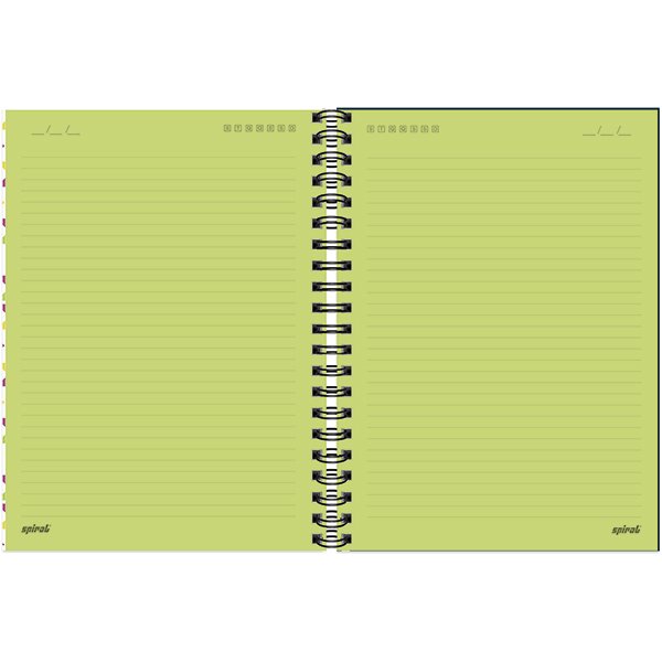 Caderno universitário capa polipropileno 1x1 80 folhas, Lumi Mosaico, Spiral, 211702 - PT 1 UN