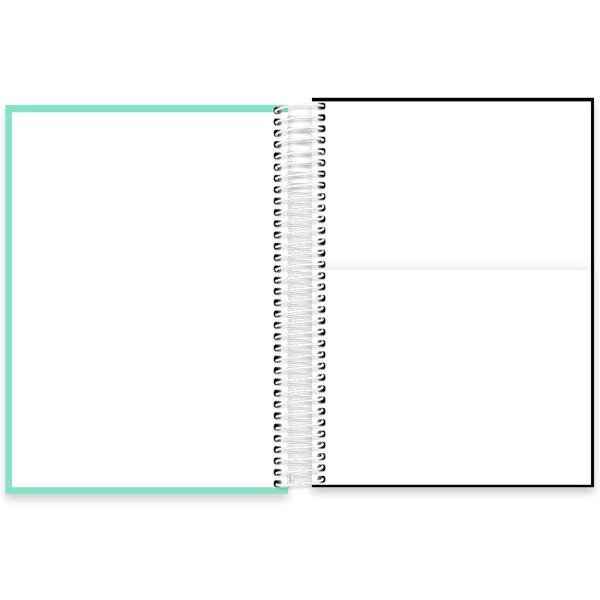 Caderno universitário capa polipropileno 10x1 160 folhas, Lumi Turquesa, Spiral, 211794 - PT 1 UN