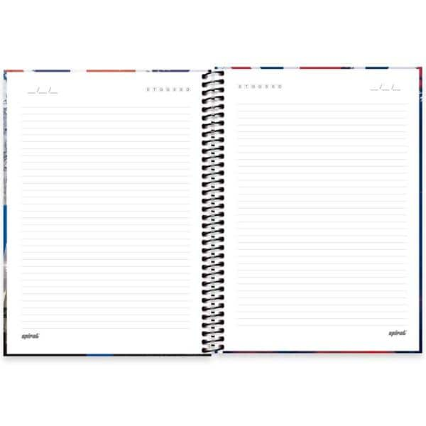 Caderno universitário capa dura 1x1 80 folhas, Hard Cover Londres, Spiral, 2276960 - PT 1 UN