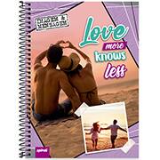 Caderno universitário capa dura 1x1 80 folhas, Imagem e Mensagem, Spiral, 2277035 - PT 1 UN