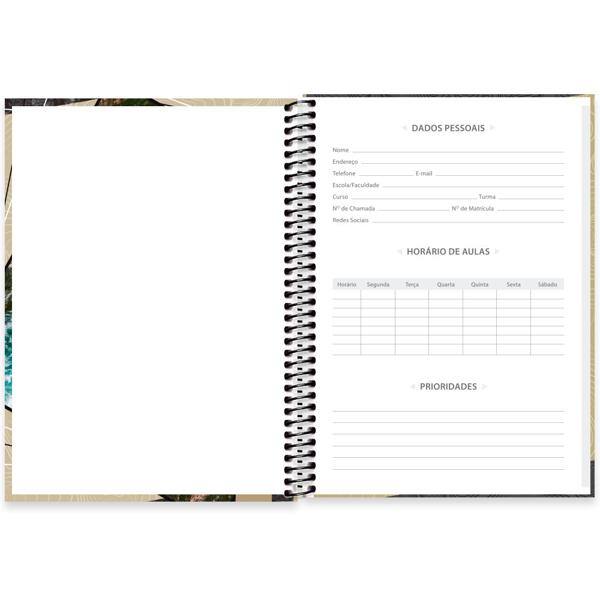 Caderno universitário capa dura 1x1 80 folhas, Imagem e Mensagem, Spiral, 2277042 - PT 1 UN
