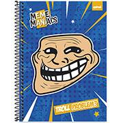 Caderno universitário capa dura 1x1 80 folhas, Meme Maniacs Troll, Spiral, 2277257 - PT 1 UN Caderno universitário capa dura 1x1 80 folhas, Meme Maniacs Troll, Spiral, 2277257 - PT 1 UN