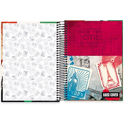 Caderno universitário capa dura 10x1 160 folhas, Hard Cover Itália, Spiral, 2278421 - PT 1 UN