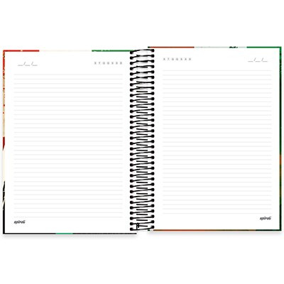 Caderno universitário capa dura 10x1 160 folhas, Hard Cover Itália, Spiral, 2278421 - PT 1 UN