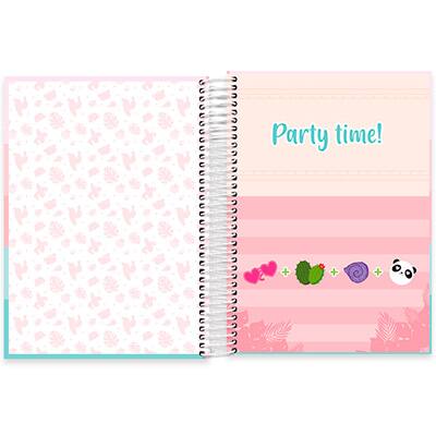 Caderno univ.capa dura 15x1 240fls Flamingo 2279374 Spiral Ten PT 1 UN