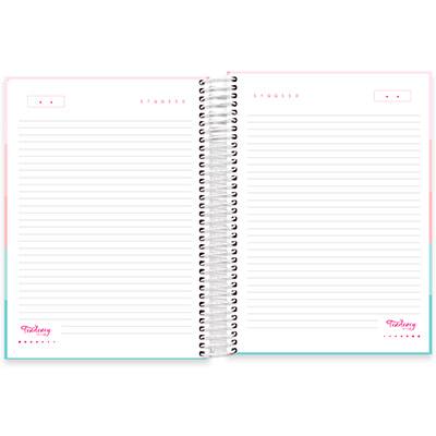 Caderno univ.capa dura 15x1 240fls Flamingo 2279374 Spiral Ten PT 1 UN