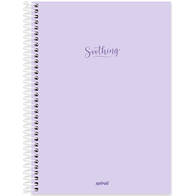 Caderno universitário capa polipropileno 1x1 80 folhas, Soothing Lilás, Spiral, 2228396 - PT 1 UN