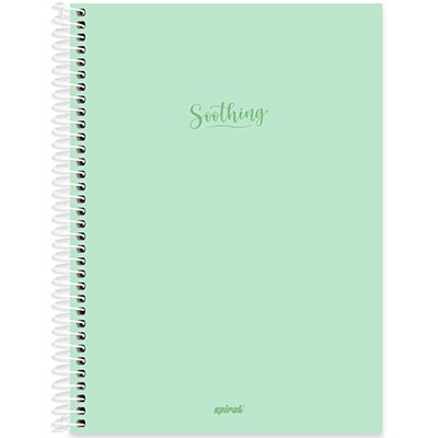 Caderno universitário capa polipropileno 1x1 80 folhas, Soothing Verde, Spiral, 2228419 - PT 1 UN