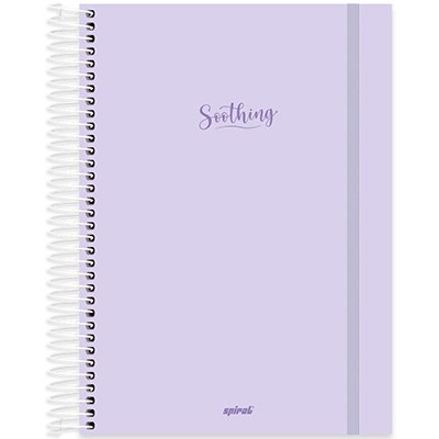 Caderno universitário capa polipropileno 10x1 160 folhas, Soothing Lilás, Spiral, 2264042 - PT 1 UN