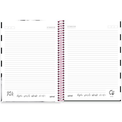 Caderno universitário capa dura 1x1 80 folhas, Barbie, Spiral, 2276472 - PT 1 UN