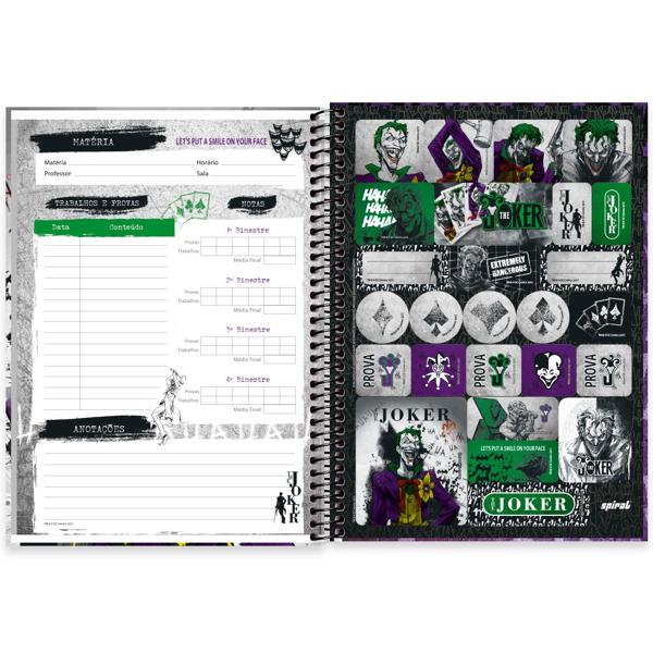 Caderno universitário capa dura 1x1 80 folhas, Joker, Spiral, 2277066 - PT 1 UN