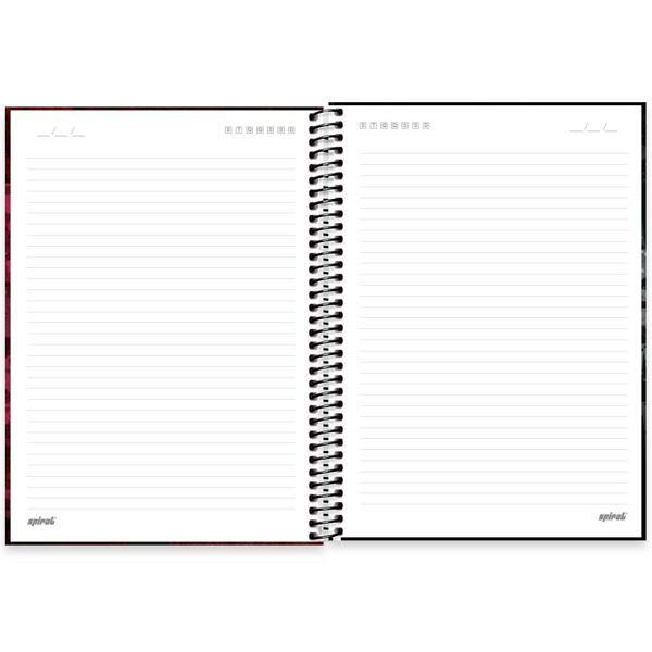 Caderno universitário capa dura 1x1 80 folhas, Red Canids, Spiral, 2277394 - PT 1 UN