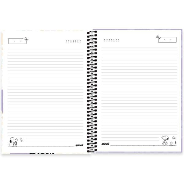 Caderno universitário capa dura 1x1 80 folhas, Snoopy, Spiral, 2277424 - PT 1 UN