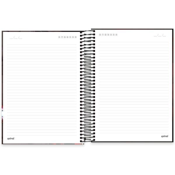 Caderno universitário capa dura 10x1 160 folhas, Marvel Avengers - Vingadores Homem de Ferro, Spiral, 2278148 - PT 1 UN