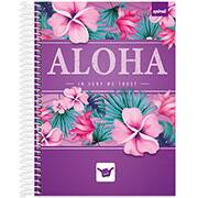 Caderno universitário capa dura 10x1 160 folhas, Hang Loose Roxa, Spiral, 2240459 - PT 1 UN