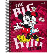 Caderno universitário capa dura 10x1 160 folhas, Mickey Disney & Minnie, Spiral, 2278261 - PT 1 UN Caderno universitário capa dura 10x1 160 folhas, Mickey Disney & Minnie, Spiral, 2278261 - PT 1 UN