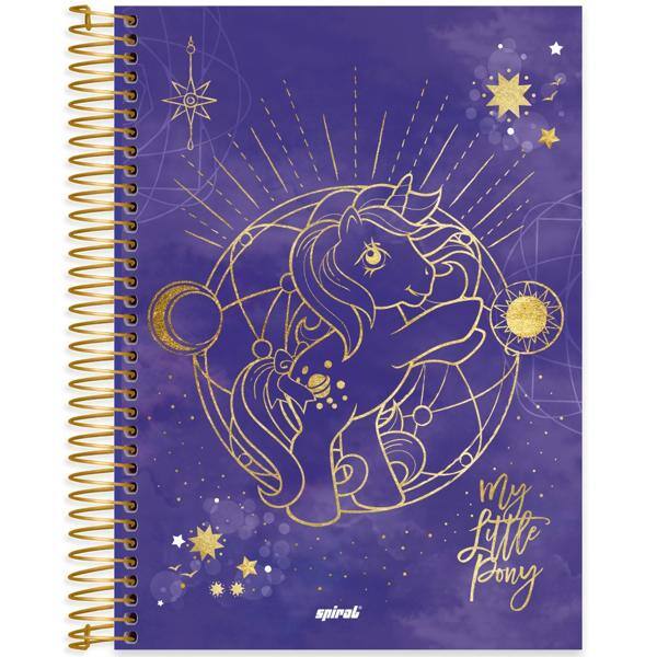 Caderno universitário capa dura 10x1 160 folhas, My Little Pony, Spiral, 2228877 - PT 1 UN